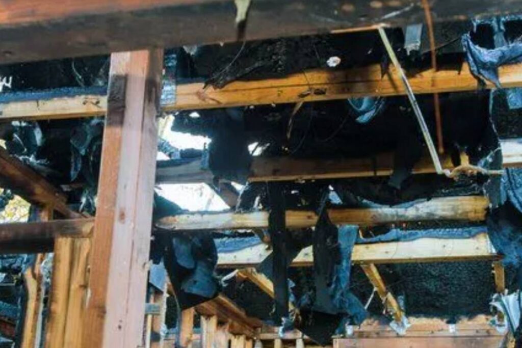 severe fire damage